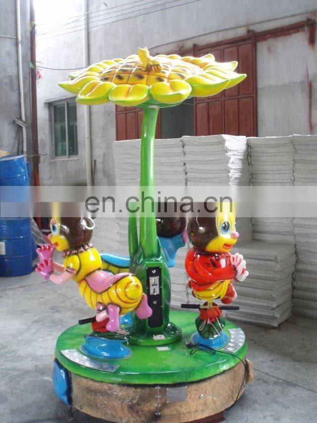 Amusement park equipment kiddie carousel ride mini carousel