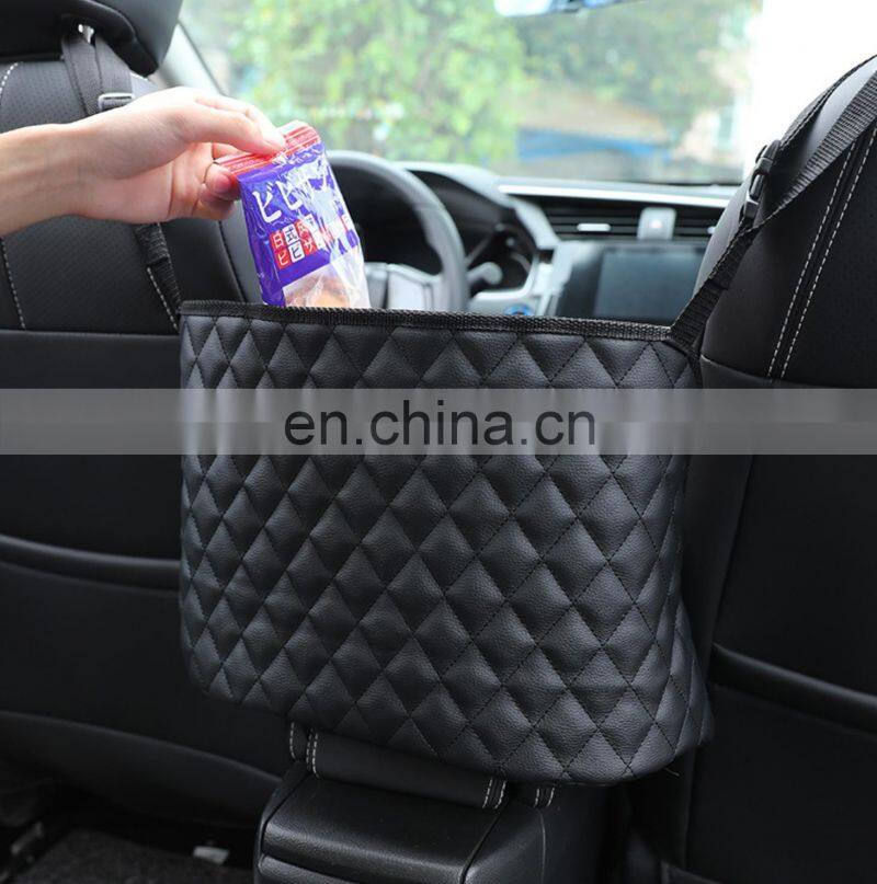 Car Net Pocket Handbag Holder Driver Storage Netting Pouch Handbag Holder Front Seat Storage Barrier of Backseat Pet Kids