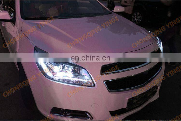Wholesale Strip DRL Car Head light No angel Eyes for Chevrolet Malibu 2012-2014