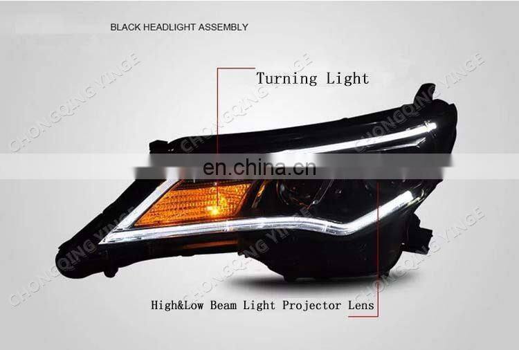 China Wholesale Strip DRL Led Bi-Xenon Headlight Assembly for Toyota RAV4