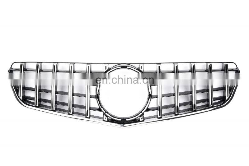 ABS Silver W207 GT Front Mesh Grill for Mercedes-Benz E Class W207 2 Door Coupe 2009-2013