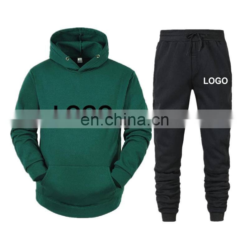 Men's and women's pullover casual gym sport wool hoodie Winter High Quality Hoodie set