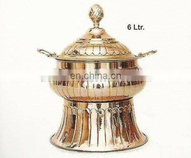 shiny polished chafing dish