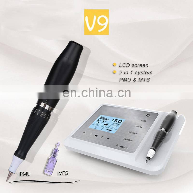 Sales Hot sale digital Tattoo Machine MTS/PMU Semi Permanent Makeup machine for Eyebrow Lip Beauty Artmex V9 microblading