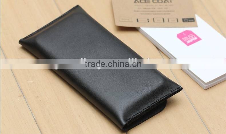 New Fashion Genuine Leather unisex Cell Phone Pouch Mobile Phone Purse Bag