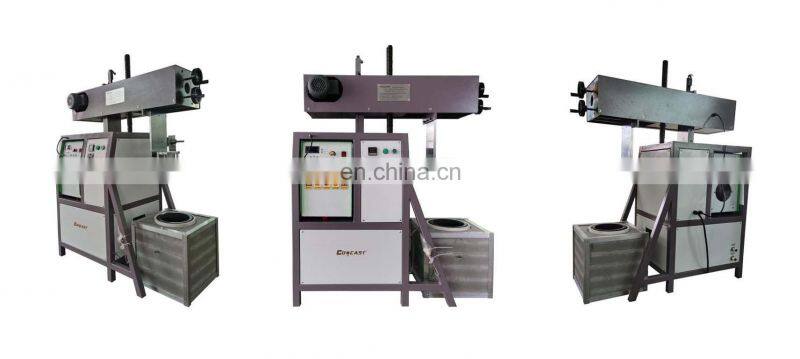 Small upward continuous casting machine
