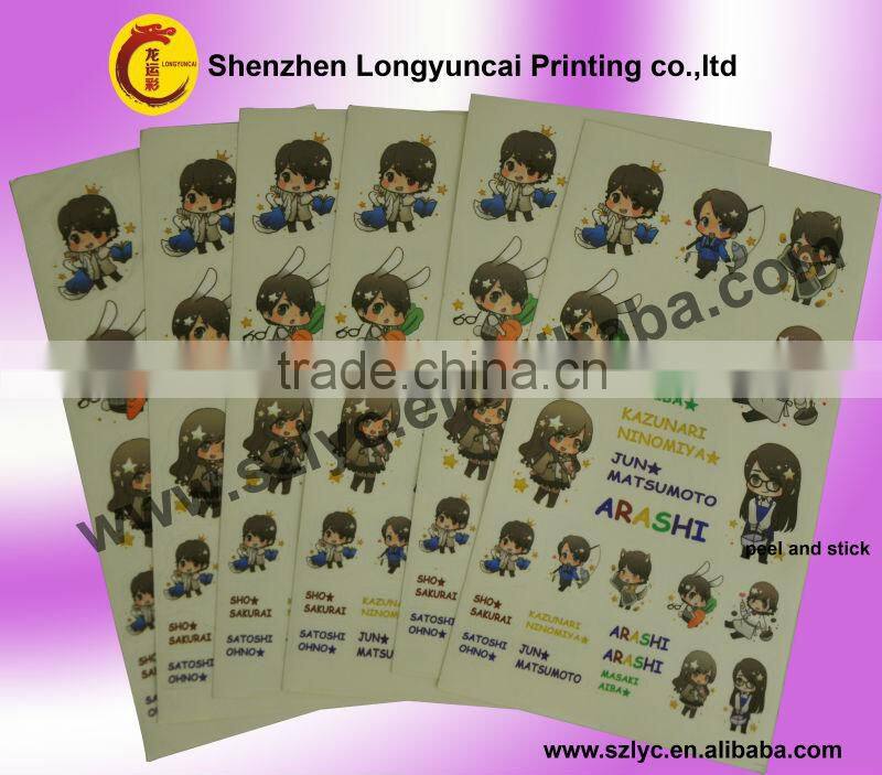 Eco-friendly cartoon labels printing