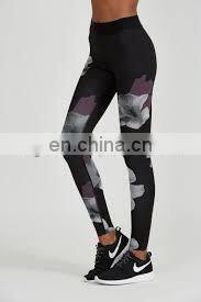 high quality flower sublimation printed leggy Fitness & Yoga design leggings for women