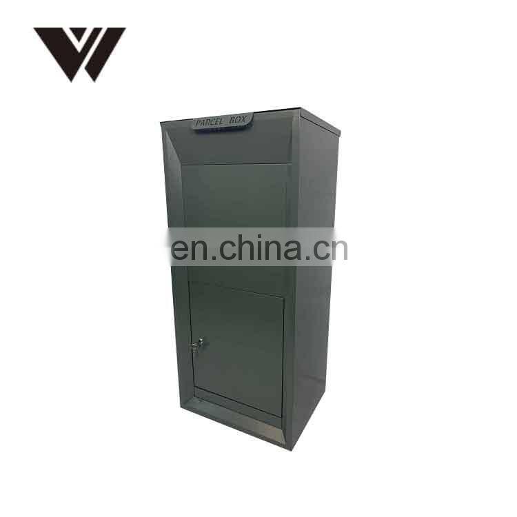 WELDON Front Access Secure Large Capacity Galvanized Steel Wall Mounted Locking Vertical Parcel Dropbox Mailbox