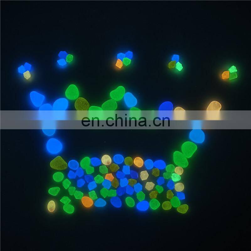 300pcs/Pack Luminous Stone Walkway Rock Garden Patio Lawn Garden Yard Stone Decoration Garden Craft Luminous Cobblestone Decor
