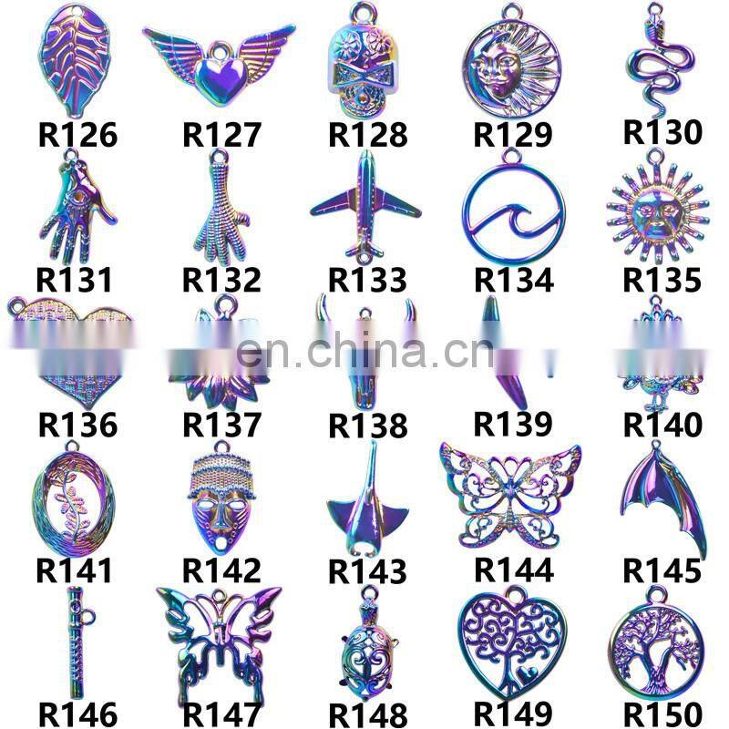 100Pcs Mixed Colorful Metal Animals Charms Beads For Jewelry Making DIY Bracelet Pendant Necklace Accessories Findings
