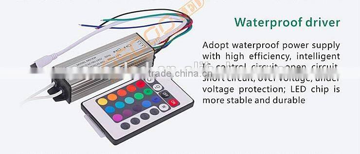 China Oscoo Colorful Light Hot-sale IP65 Die Casting Aluminium CE&Rohs 50 Watt RGB LED Flood Light Decorative Lighting Bar Light