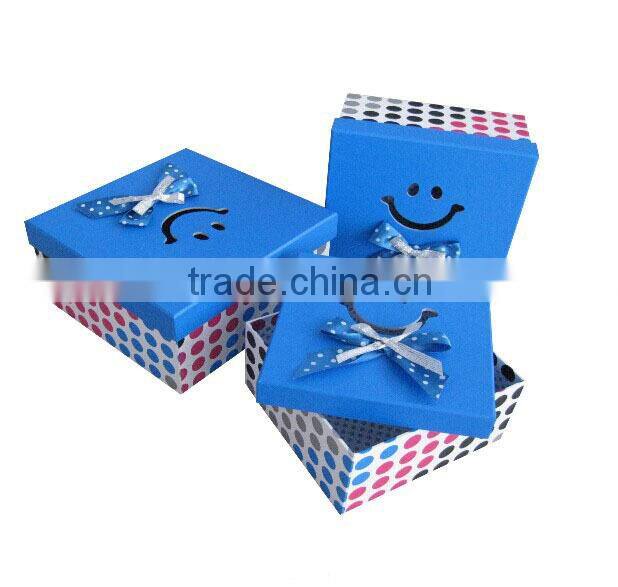 square colorful gift paper box set