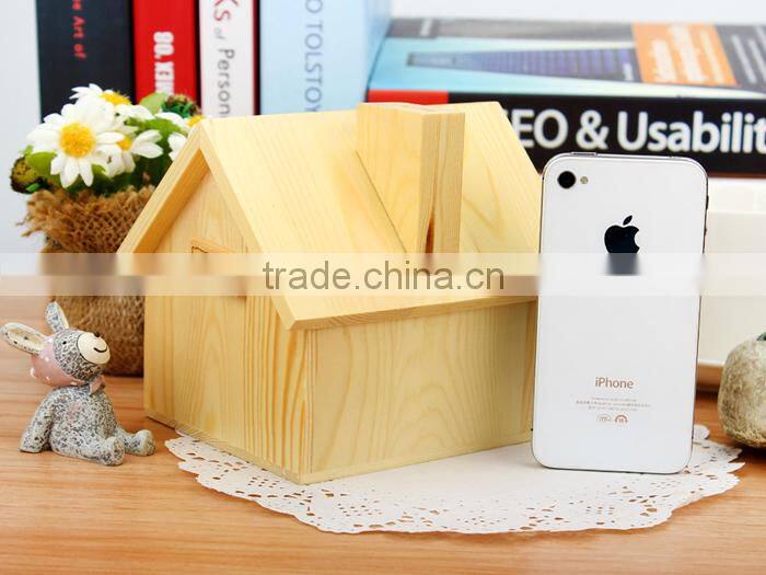 SEARUN New design wooden money saving box