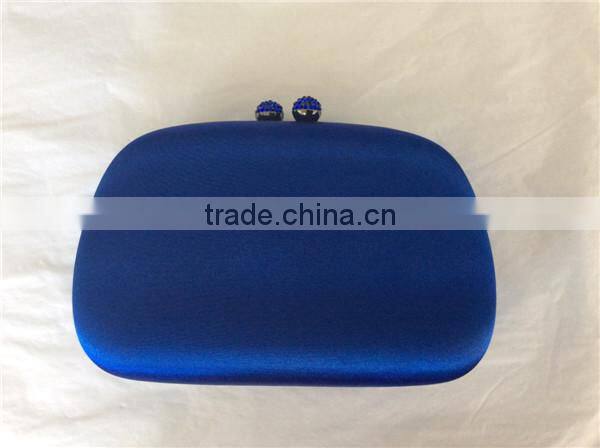 2015 new satin fabric clutch evening bag