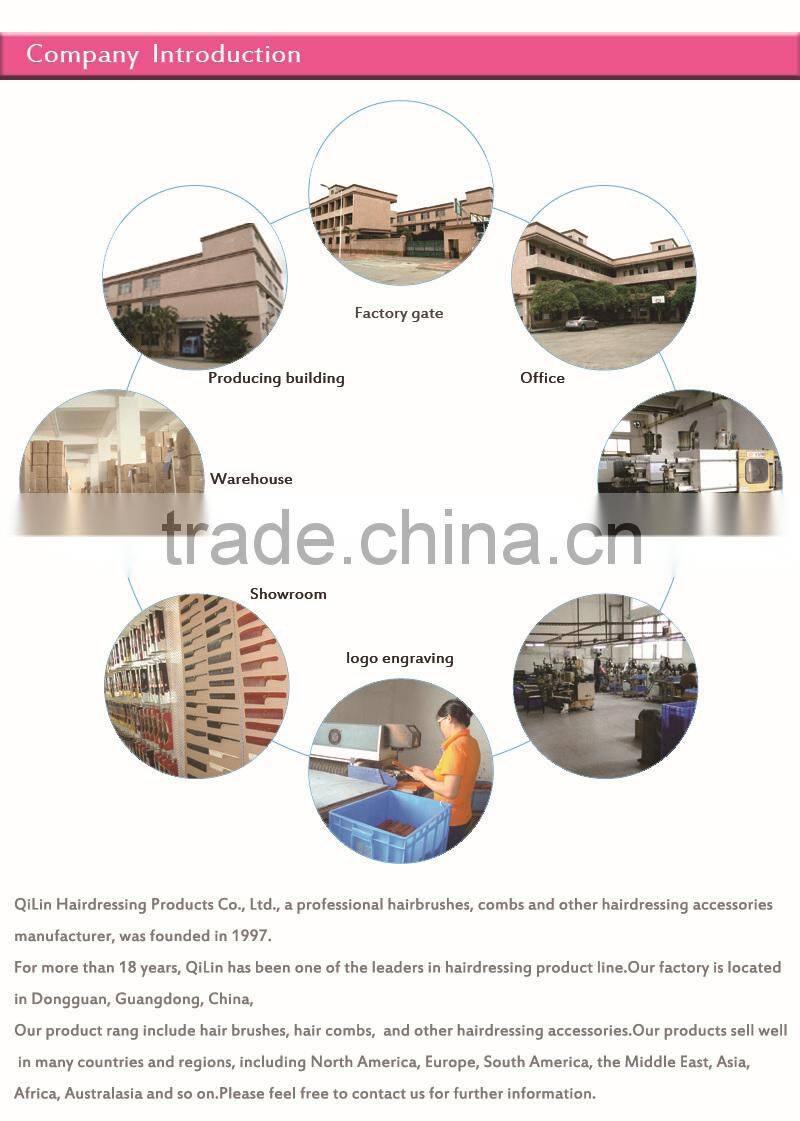 TPR rubber coating hair brush set factory