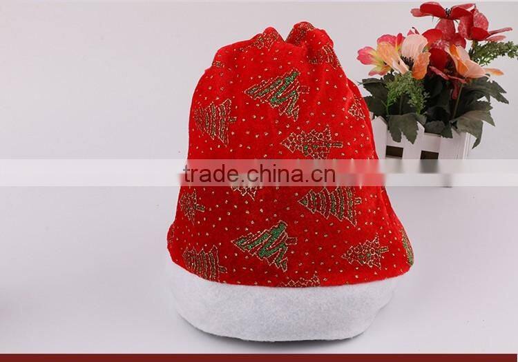 2016 Promotion Hot Selling Christmas Ornaments Xmas Tree Santa Hat OEM Wholesales Christmas Hat