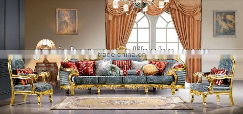 solid wood with hand crave classical sofa luxury