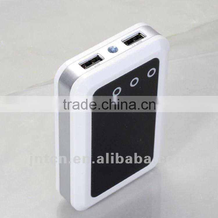 6000/6600/7800/8400mAh universal large capacity portable dual USB output power bank supply with CE,RoHS MP012