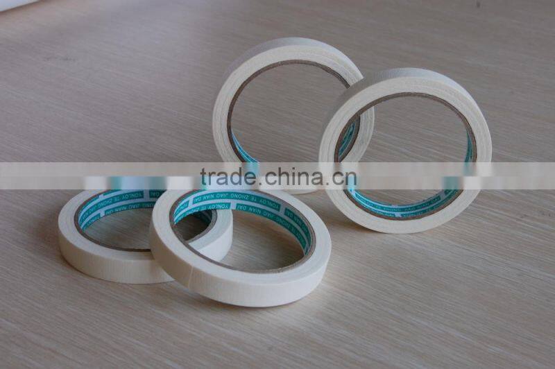 single sided cloth masking tape , heat resistant crepe paper MASKING TAPE