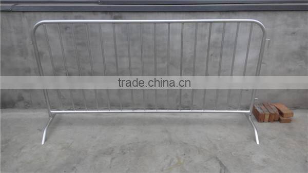 hot dipped powder coated metal steel crowd control barrier
