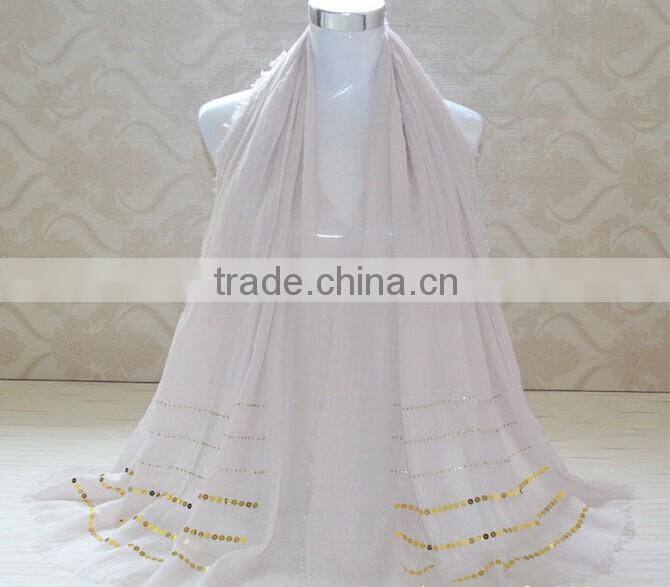 Wholesale Tassel Cotton Rhinestone Sequin Glitter Hijab