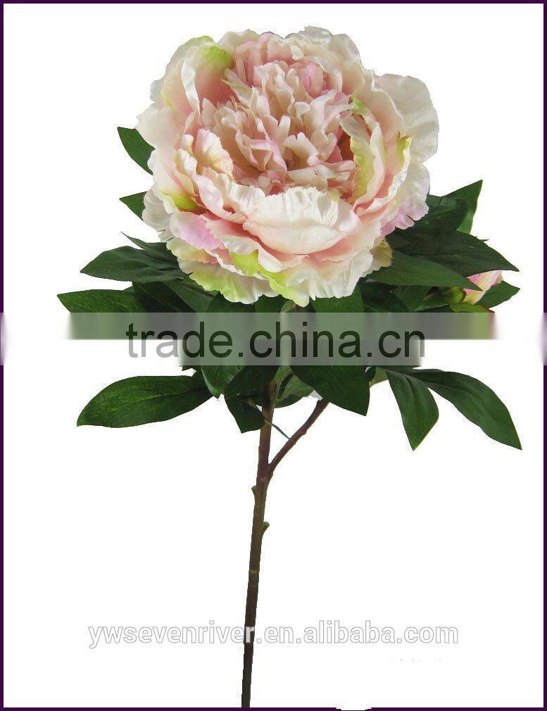 Wholesale sales of single branch 2 first emperor flower peony simulation European top-grade simulation artificial flowers