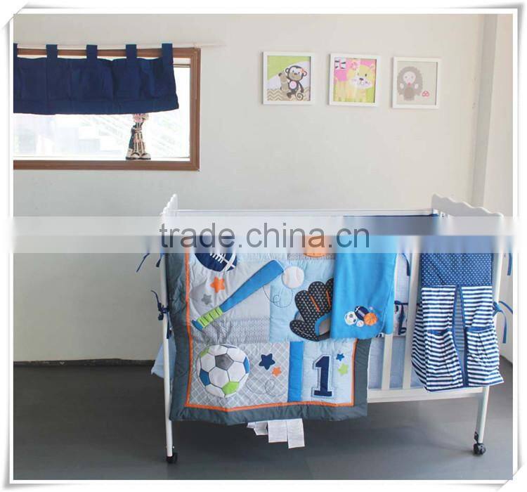 applique embroidery nursery bedding sets Factory Wholesale