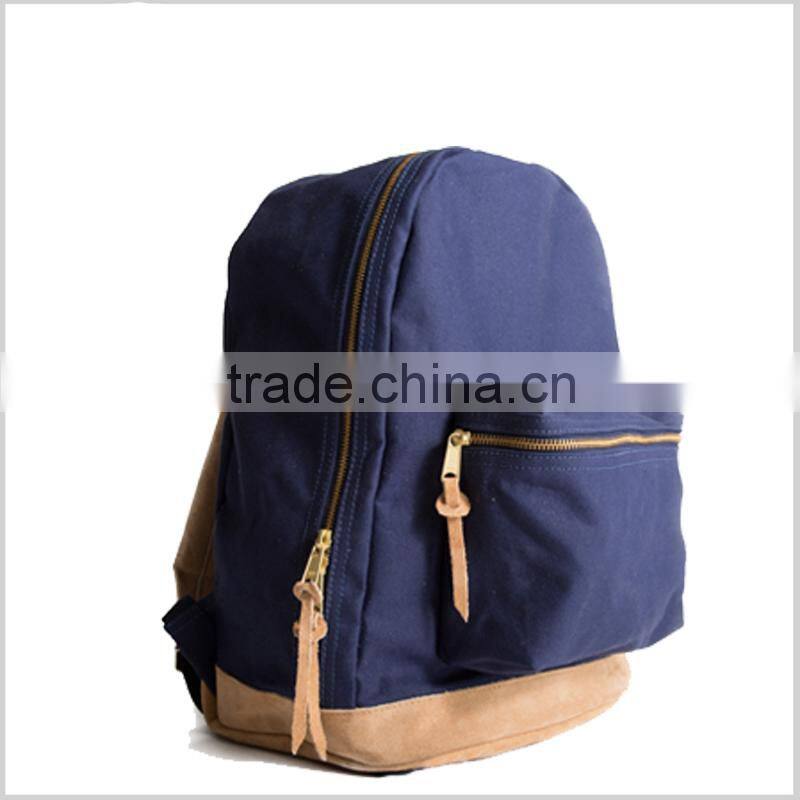 high quality cheap canvas backpack/wholesale backpack/canvas school backpack
