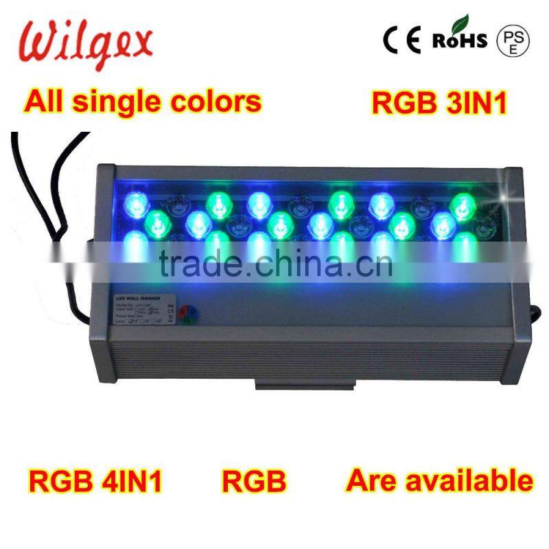 IP65 LED 36PX1W outdoor square led wall washer lights