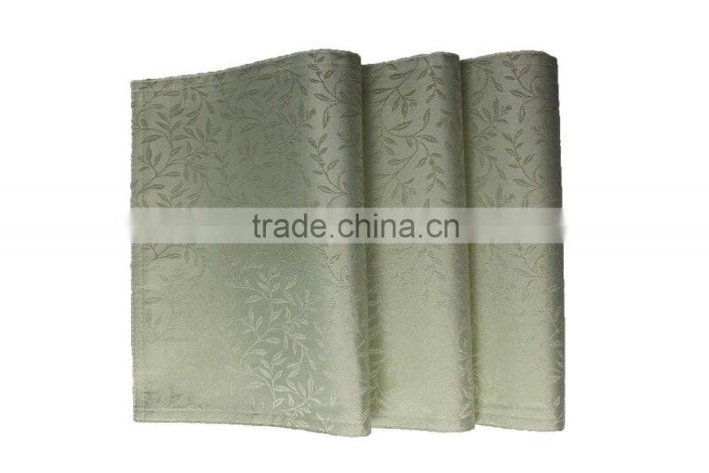 Hot Sale 100% Polyester Dining Jacquard Table Placemat