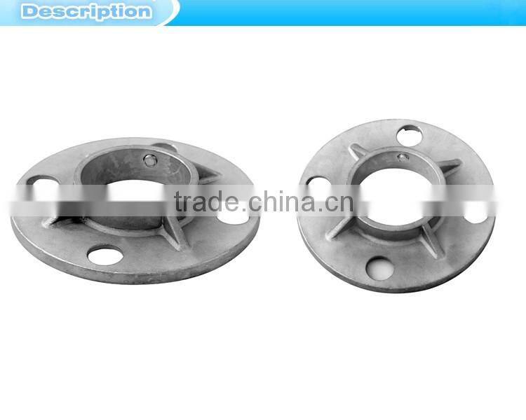High quality round base plate flange/stainless flange duct flange/plastic handrail cover