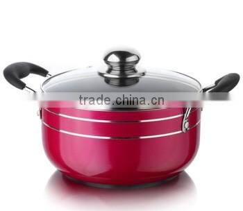 Cheap price Aluminum Non-stick Red Casserole