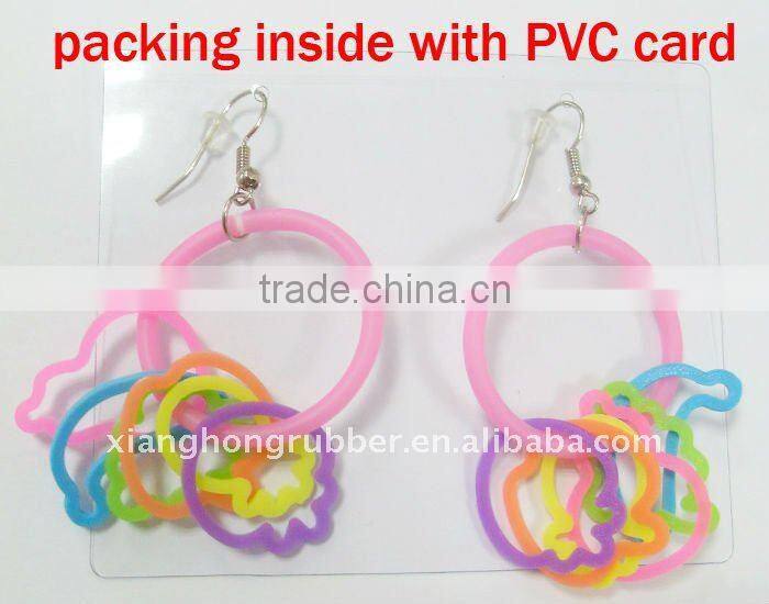 fashionable Promotional gift with silicone earring
