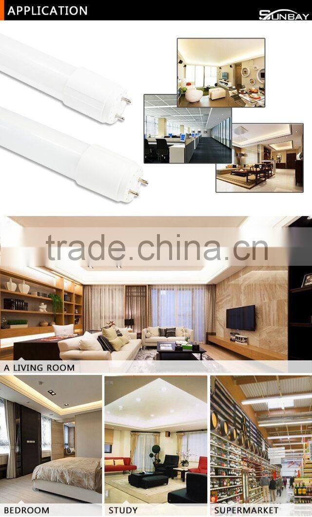 Plastic tube T8 24w insulation design 1500mm tube led t8 lighting plastic tube light