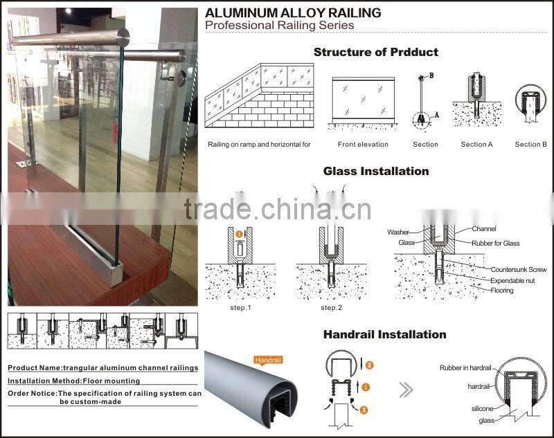 aluminum railings for outdoor stairs/aluminum balcony railing/aluminum decorative railing