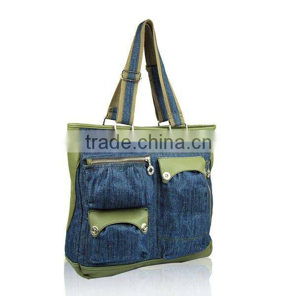 1558 Host Sale Best Quality PU Jeans Tote Bags for Woman Denim Handbags