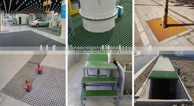 Fiberglass Reinforced Plastic Square Mesh Grating For Walkways
