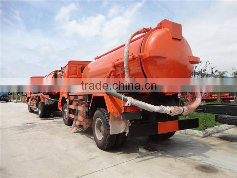Best price vaccum pump suction 10000L howo swerage vacuume truck