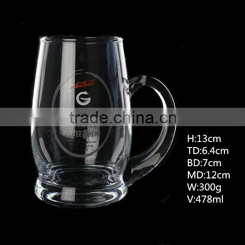 1 Liter Large Crystal Beer Glass With Handle