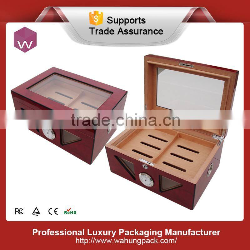 High glossy cigar box, wooden humidor cigar box(WH-3853-ML)