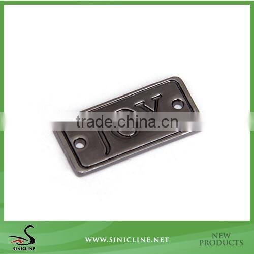 Sinicline Custom Small Logo Metal Tag Label for Garment or Bag