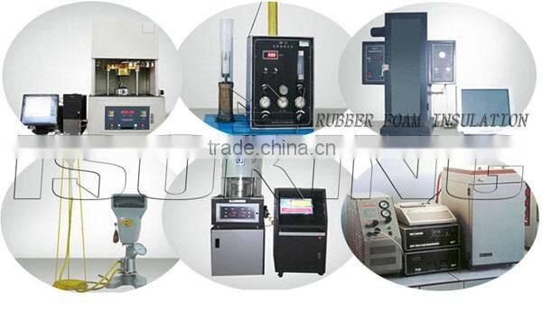 Low thermal conductivity rubber foam insulation sheet