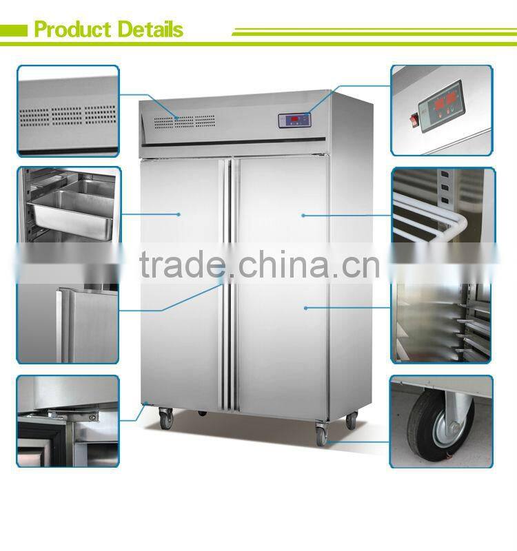 2000L Three Doors Stainless Steel Commercial Refrigerator in Hotel/Restaurant/Cafeteria Kitchen