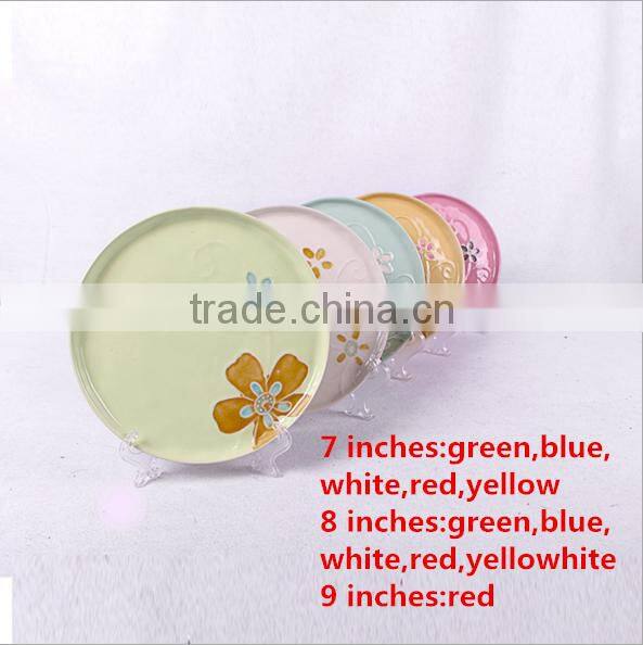 Creative Japanese Korean Flat Ceramic Dinner Plate HY1671902