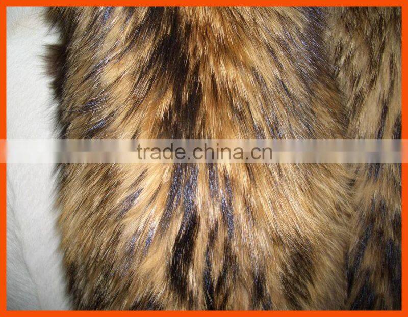 Factory prices white raccoon fur trim for hood