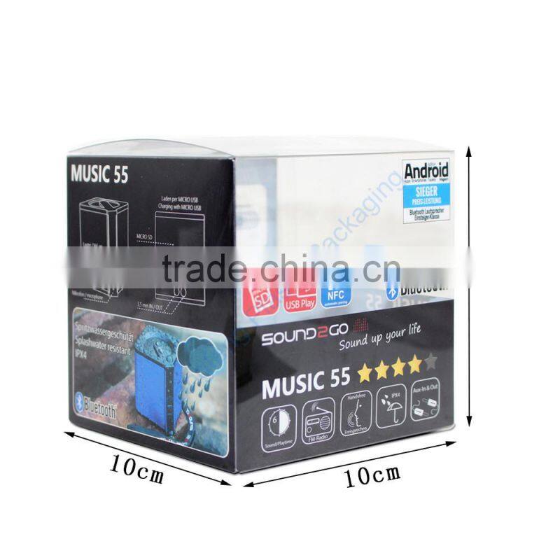 Hot Sale Clear Bluetooth Speaker Packaging Plastic Box