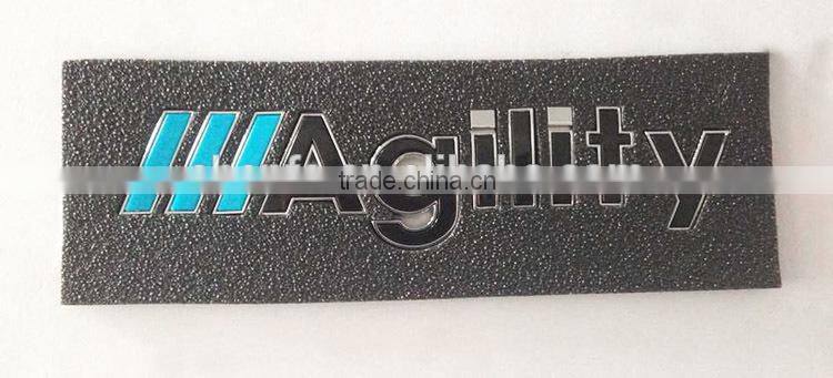 Famous 3D ABS plastic chrome plating self-adhesive car letter stickers