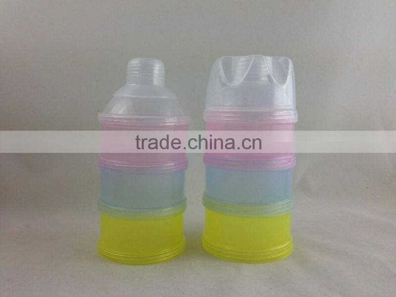 hot selling 3 compartments milk powder dispenser container