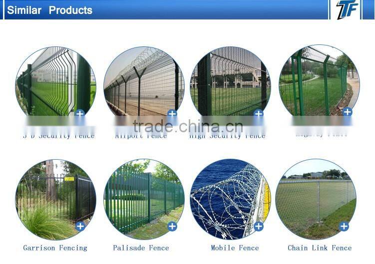 ISO9001 garden fence panels and powder coated fence panels